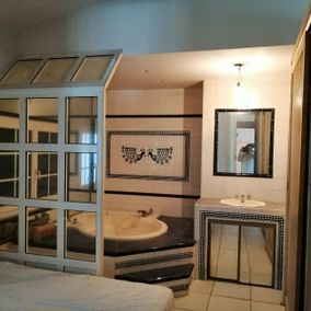 véranda dans salle de bain