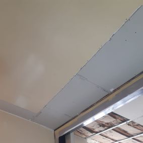 plafond avant peinture